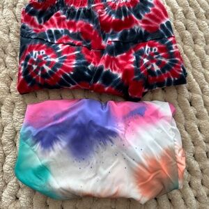 Red White Blue Skirt and Pastel color pair of Shorts Size XXL